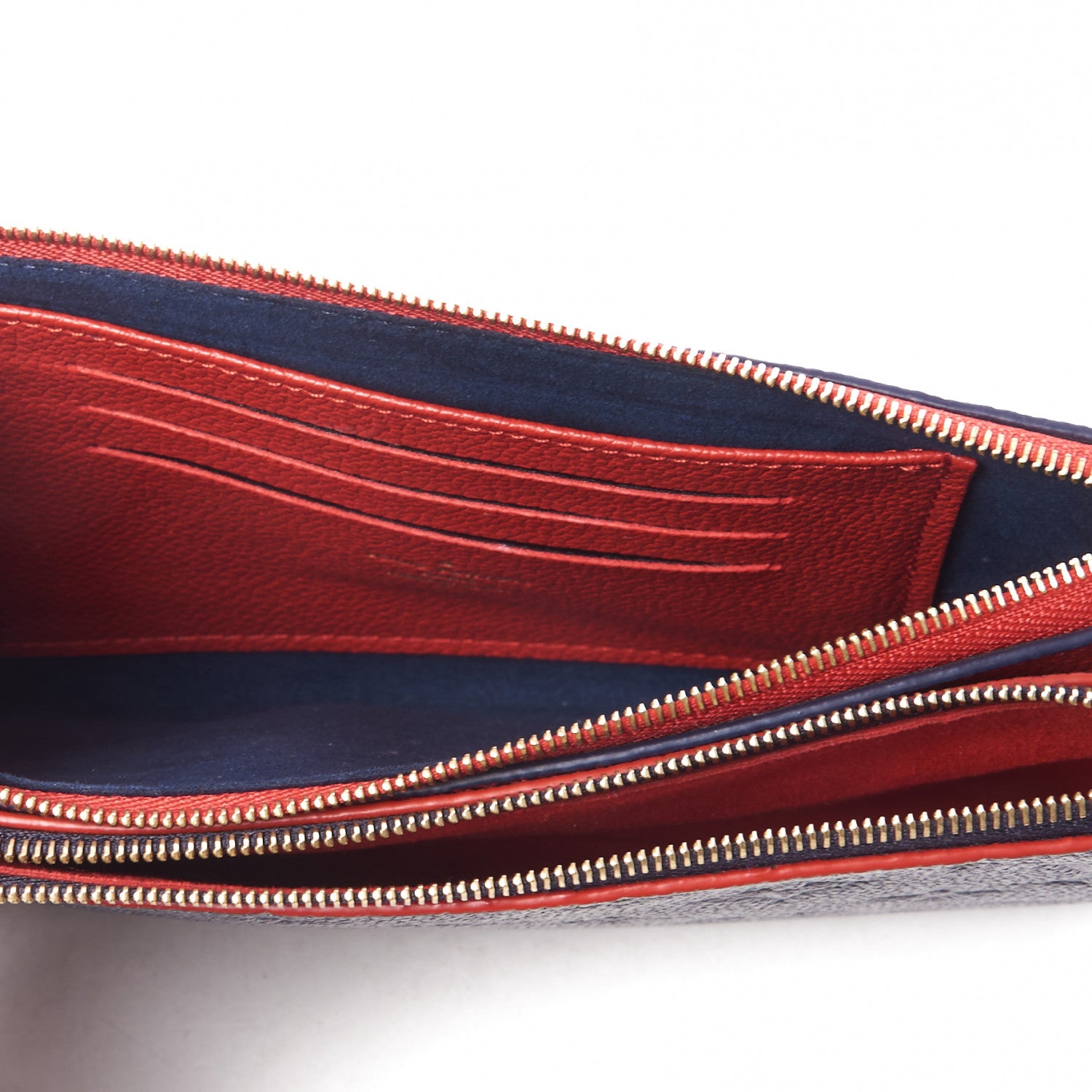 Louis Vuitton Empreinte Double Zip Pochette Marine Rouge 7 of 10