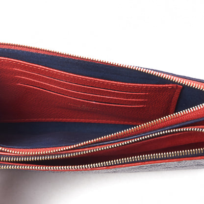 Louis Vuitton Empreinte Double Zip Pochette Marine Rouge 7 of 10