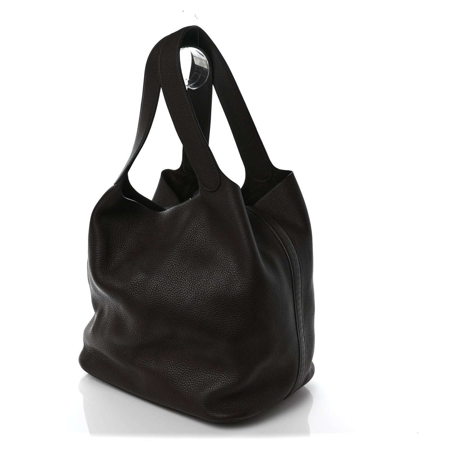 Hermes Taurillon Clemence Picotin Lock TGM Chocolate 2 of 10