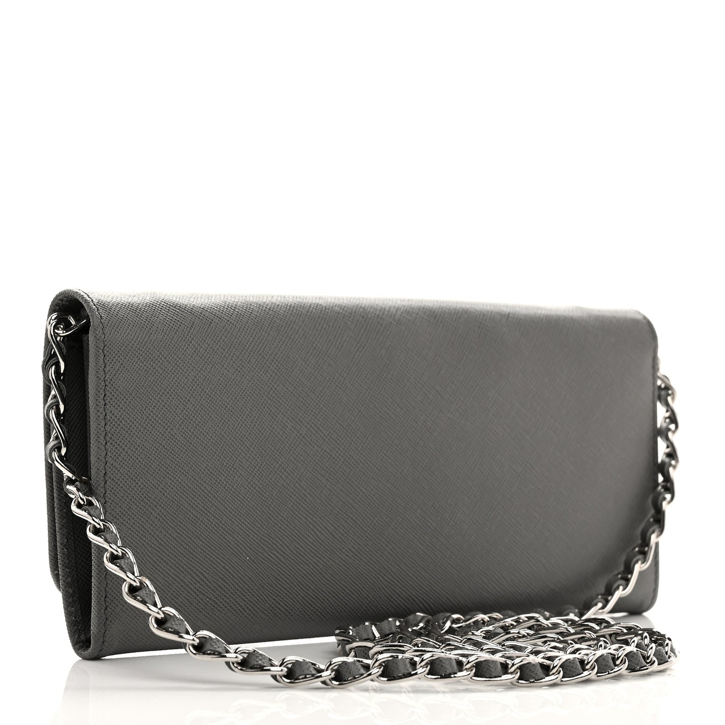 Saffiano Metal Oro Chain Wallet Marmo