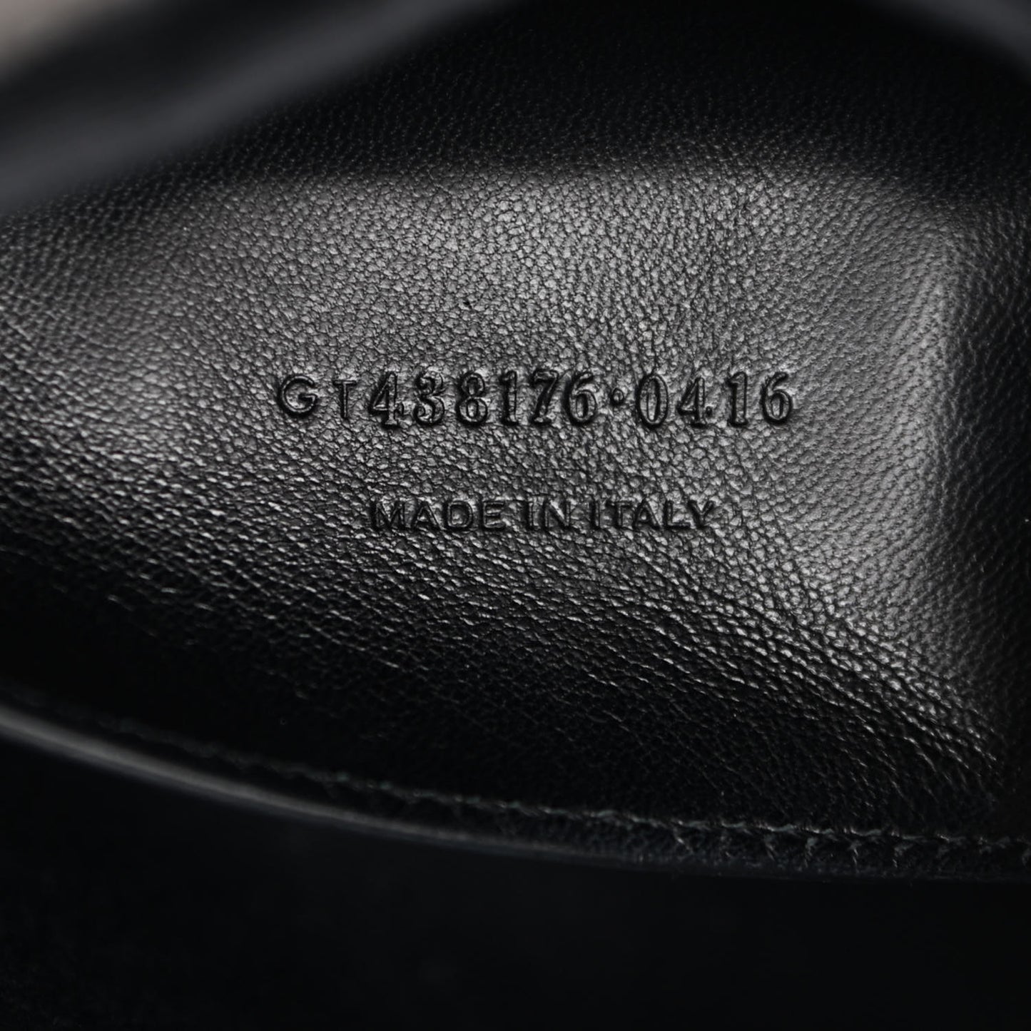 Calfskin Crocodile Embossed Small West Hollywood Monogram Fold-Over Black