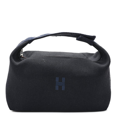 Hermes Canvas Large Bride-A-Brac Pouch Bleu Nuit 1 of 7