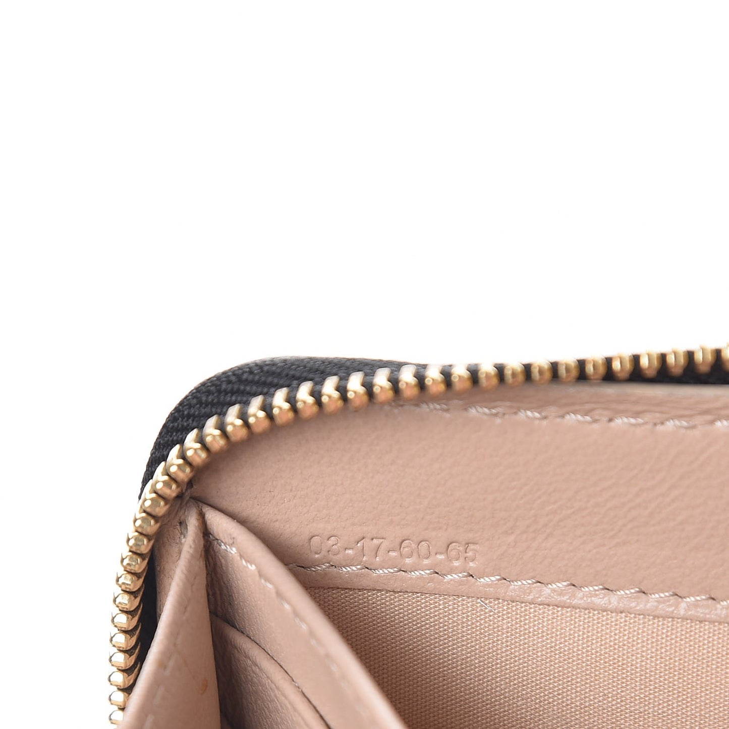 Grained Calfskin Marcie Long Zip Around Wallet Black