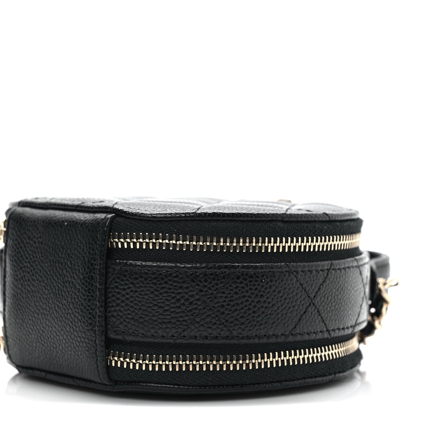 Chanel Caviar Quilted Round Handle With Care Vanity With Chain Black 9 of 10
