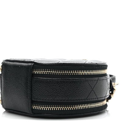 Chanel Caviar Quilted Round Handle With Care Vanity With Chain Black 9 of 10