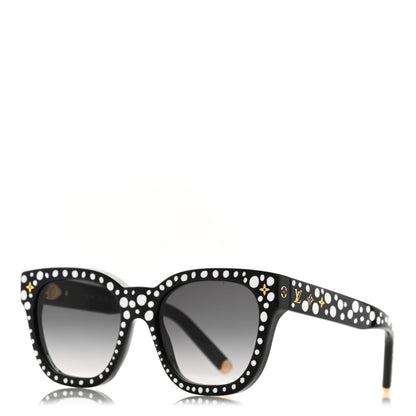 Louis Vuitton LV X YK Acetate Painted Dots Sunglasses Z1902W Black White 1 of 6