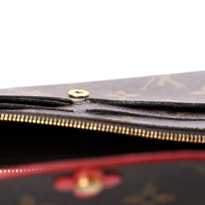 Louis Vuitton Monogram Bloom Flower Emilie Wallet Coquelicot 11 of 13