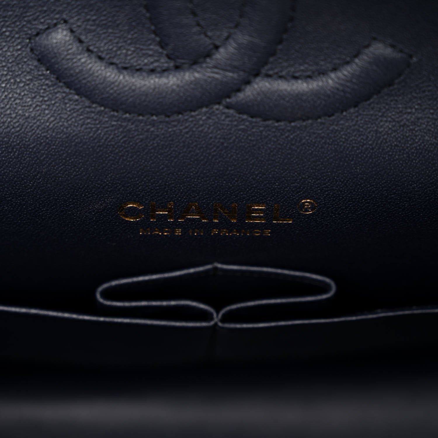 Chanel Caviar Quilted Medium Double Flap Navy 6 of 10