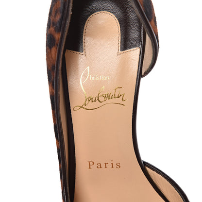 Christian Louboutin Pony Hair Dark Leopard Iriza 100 Pumps 36 Brown 7 of 10
