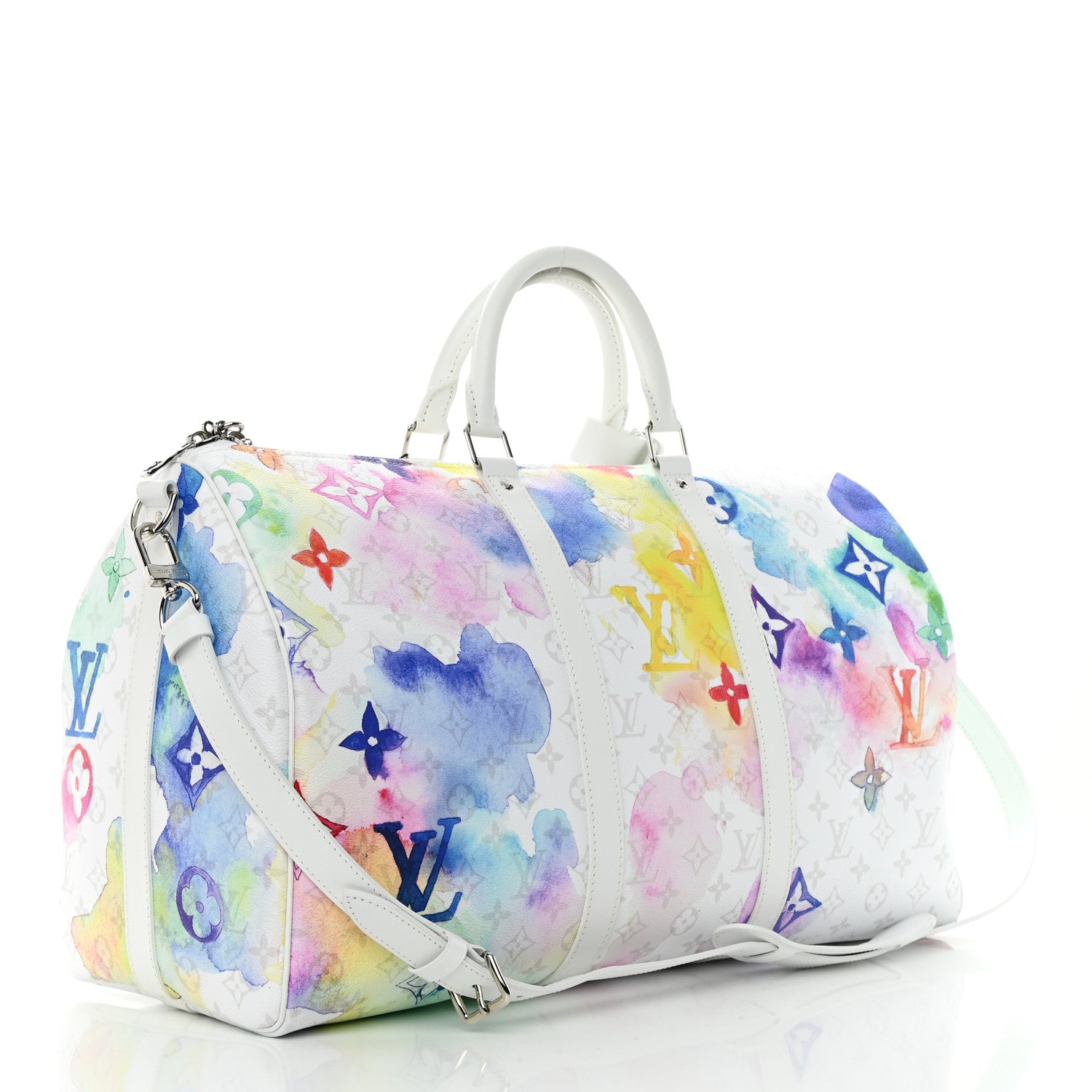 Louis Vuitton Monogram Watercolor Keepall Bandouliere 50 Multicolor 2 of 8