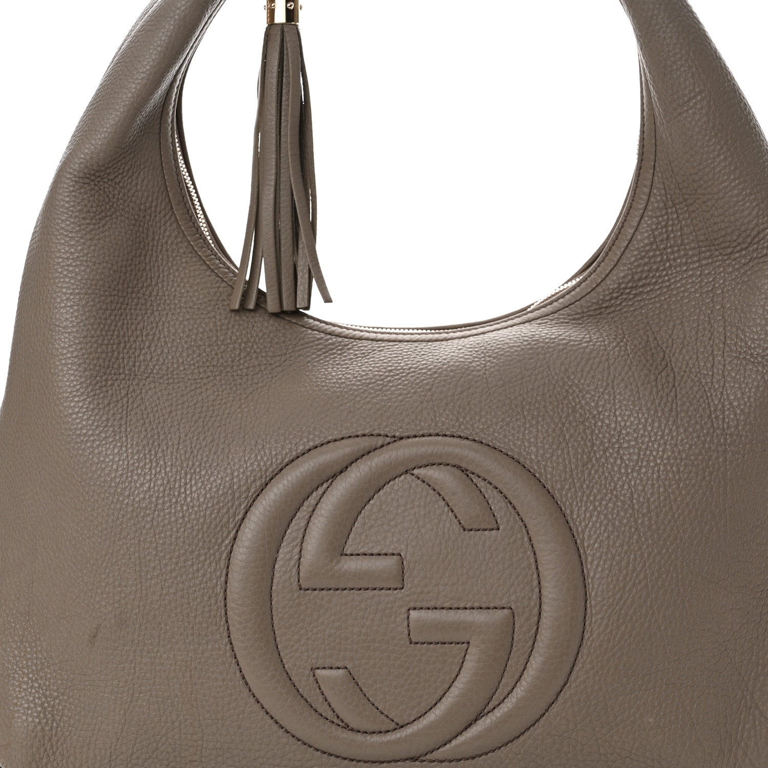 Gucci Pebbled Calfskin Large Soho Hobo New Fango 8 of 14