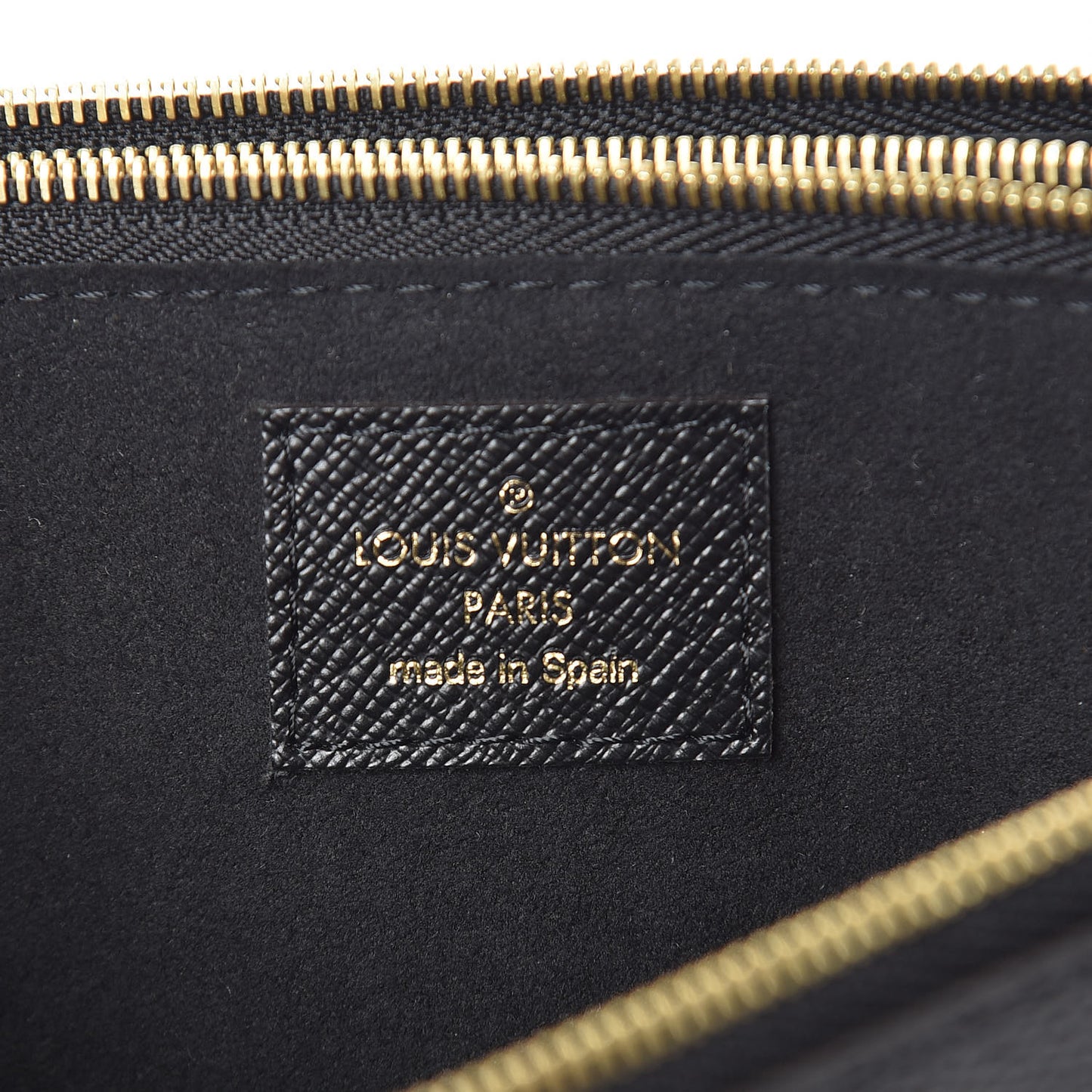 Monogram Giant Jungle Pochette Double Zip Black