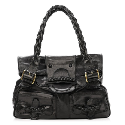 Valentino Garavani Calfskin Large Histoire Black 1 of 11