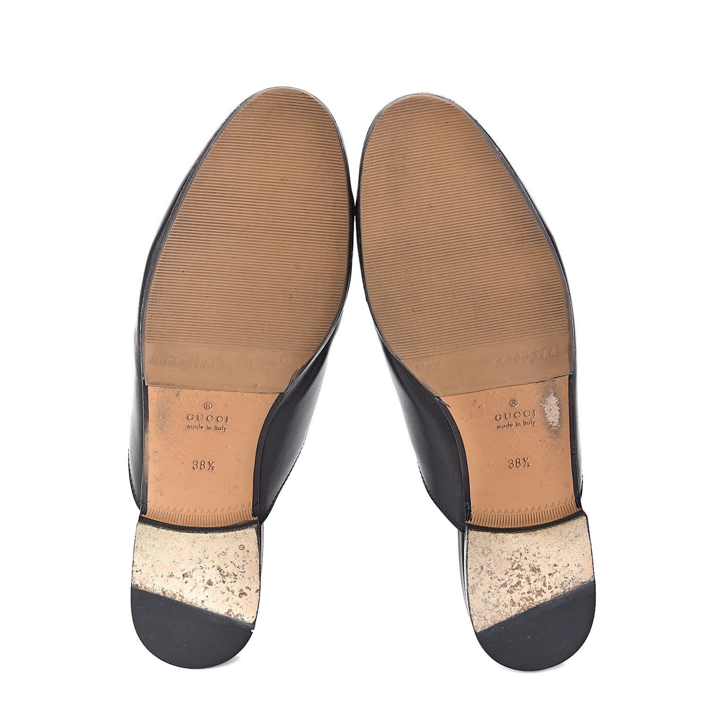 Calfskin Womens Princetown Slippers 38.5 Black