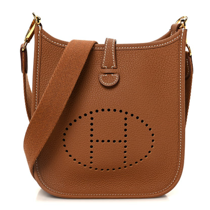 Hermes Taurillon Clemence Evelyne TPM Gold 1 of 11