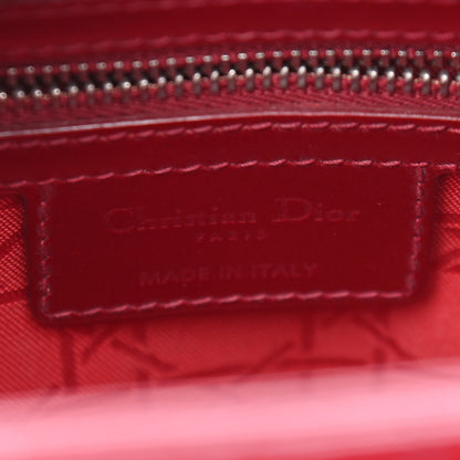 Christian Dior Patent Cannage Medium Lady Dior Red 5 of 7