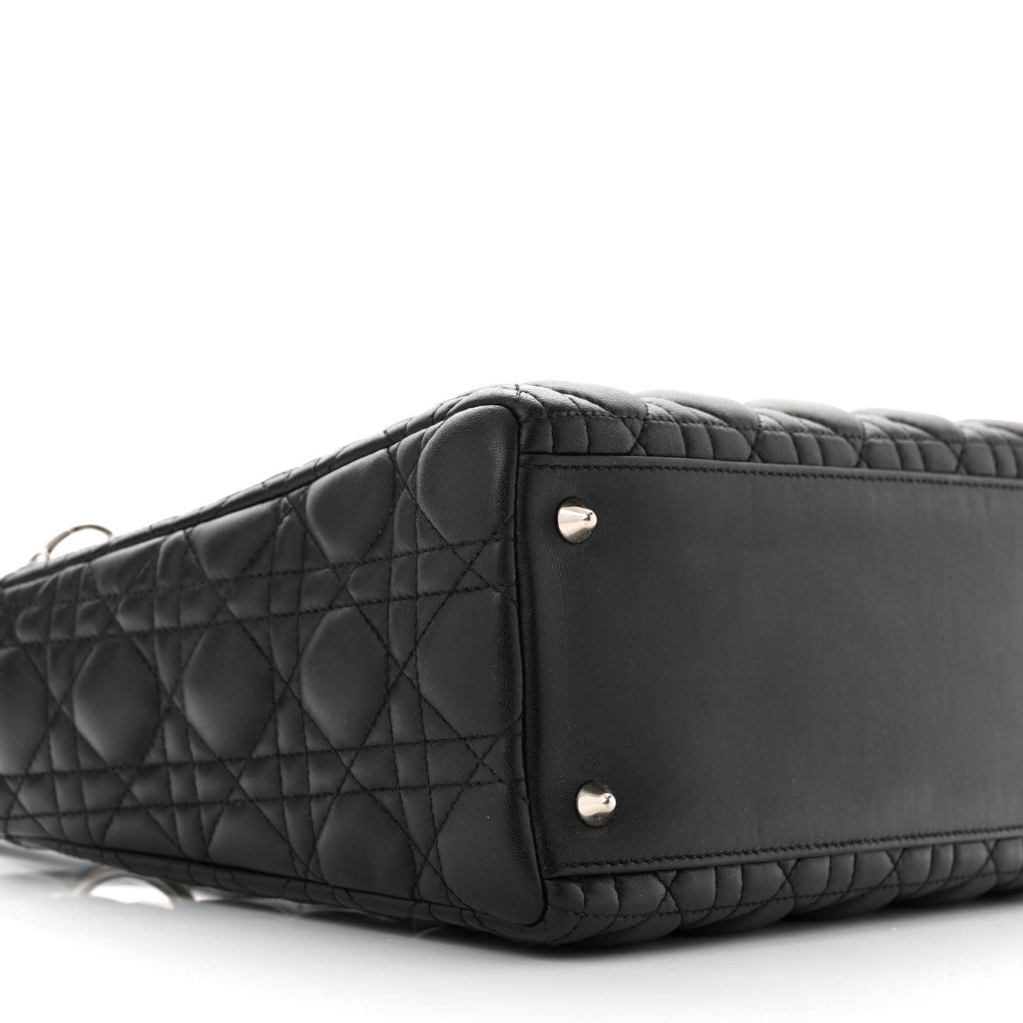 Lambskin Cannage Medium Lady Dior Black