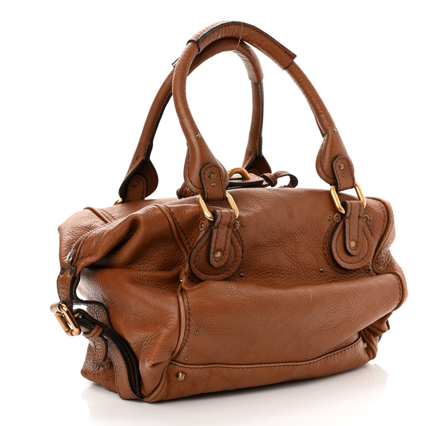 Calfskin Medium Paddington Satchel Nut