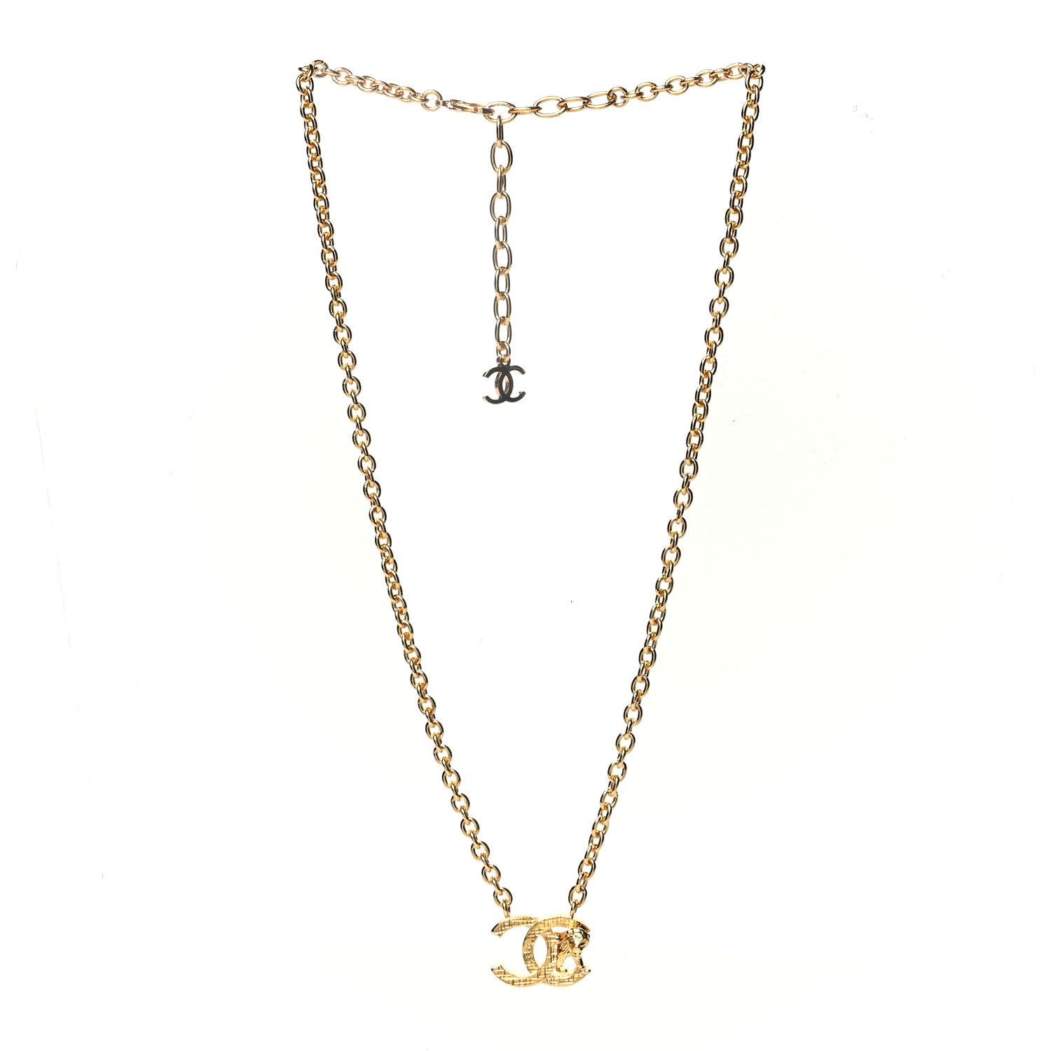 Chanel Metal CC Lion Necklace Gold 3 of 5