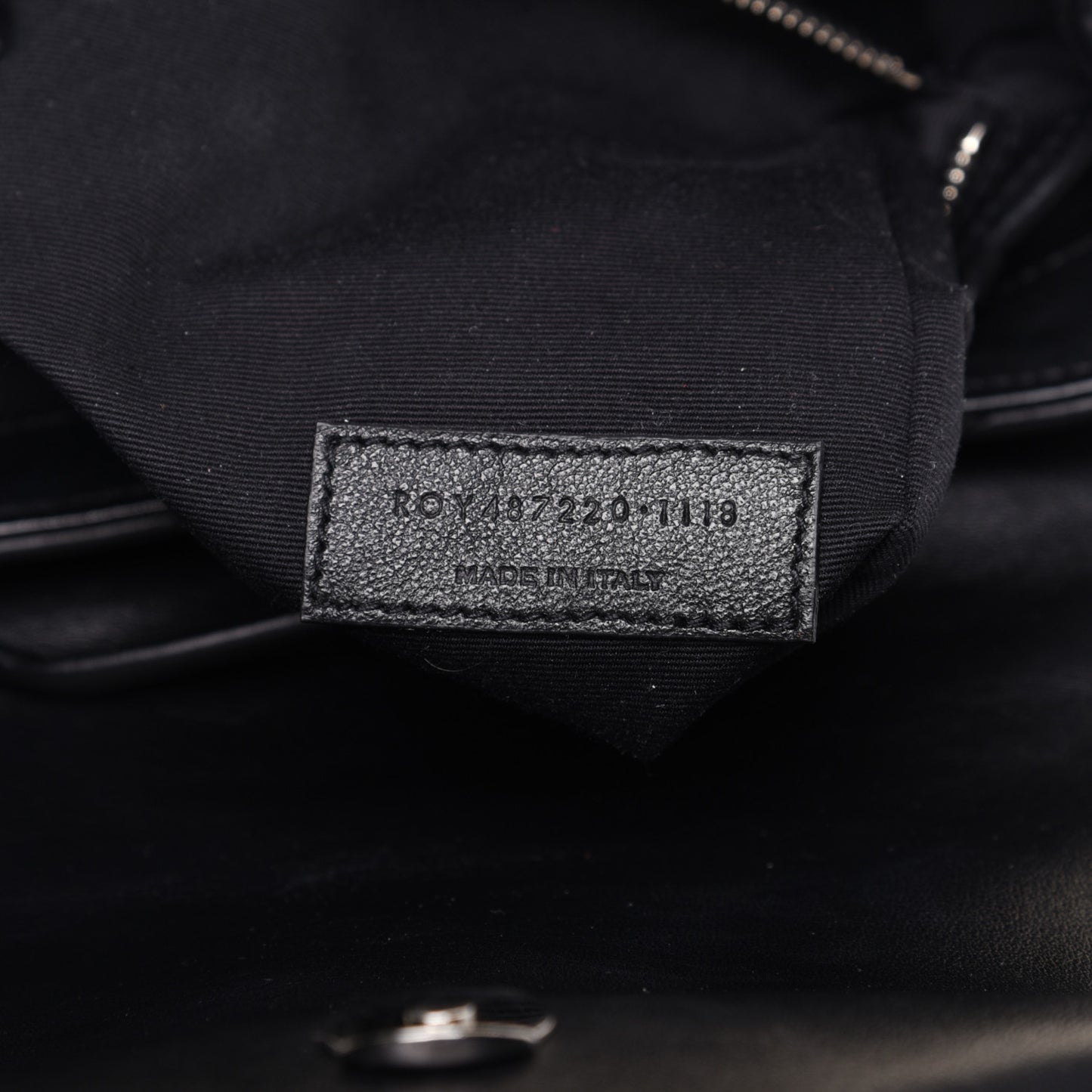 Calfskin Y Quilted Monogram Small Loulou Backpack Black