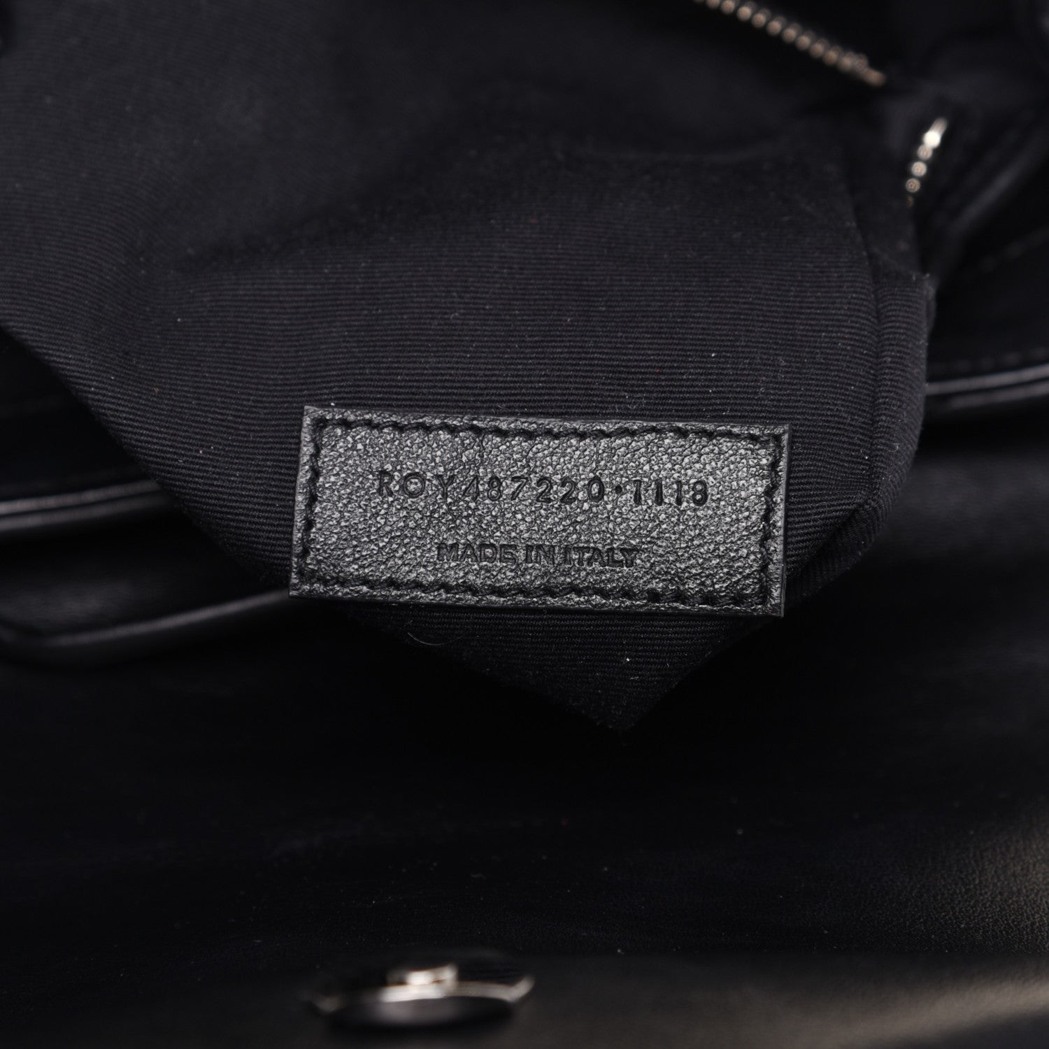 Saint Laurent Calfskin Y Quilted Monogram Small Loulou Backpack Black 8 of 12