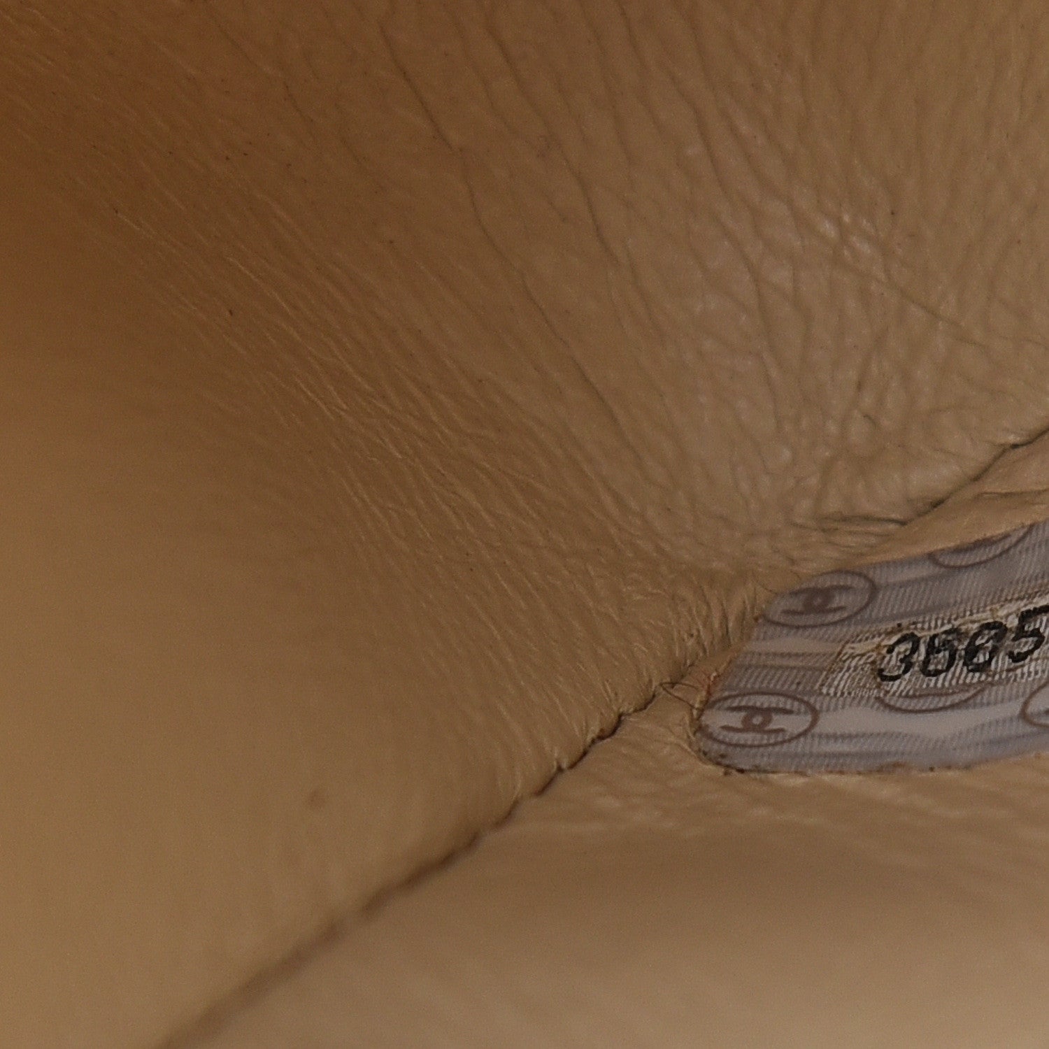 Chanel Caviar Vertical Quilted Small Single Flap Beige 7 of 19