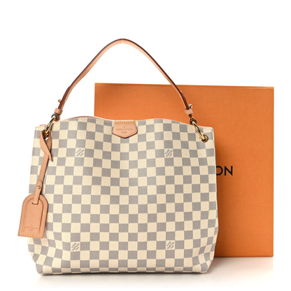 Louis Vuitton Damier Azur Graceful PM Rose Ballerine 9 of 9