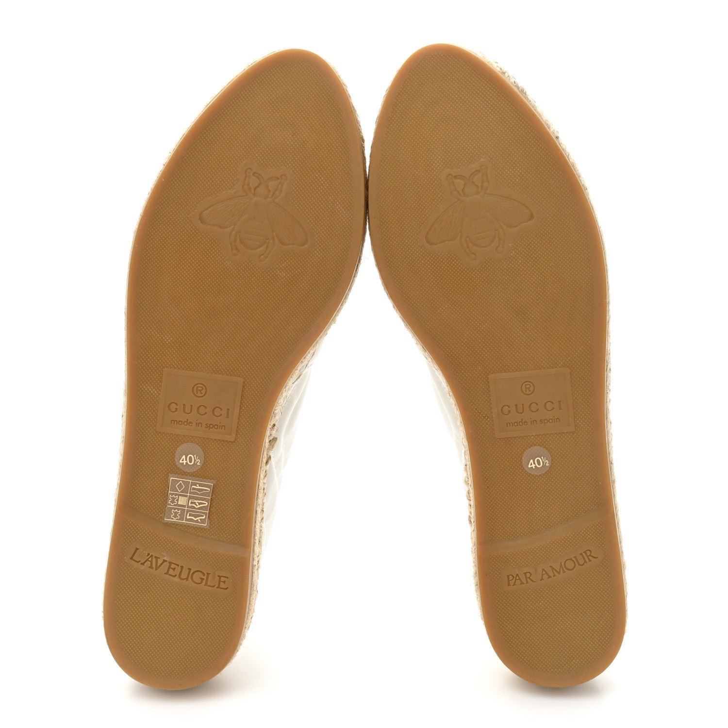 Gucci Nappa Matelasse GG Marmont Espadrilles 40.5 Great White 5 of 14