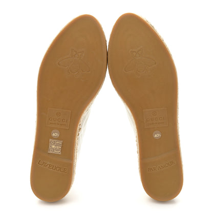 Gucci Nappa Matelasse GG Marmont Espadrilles 40.5 Great White 5 of 14