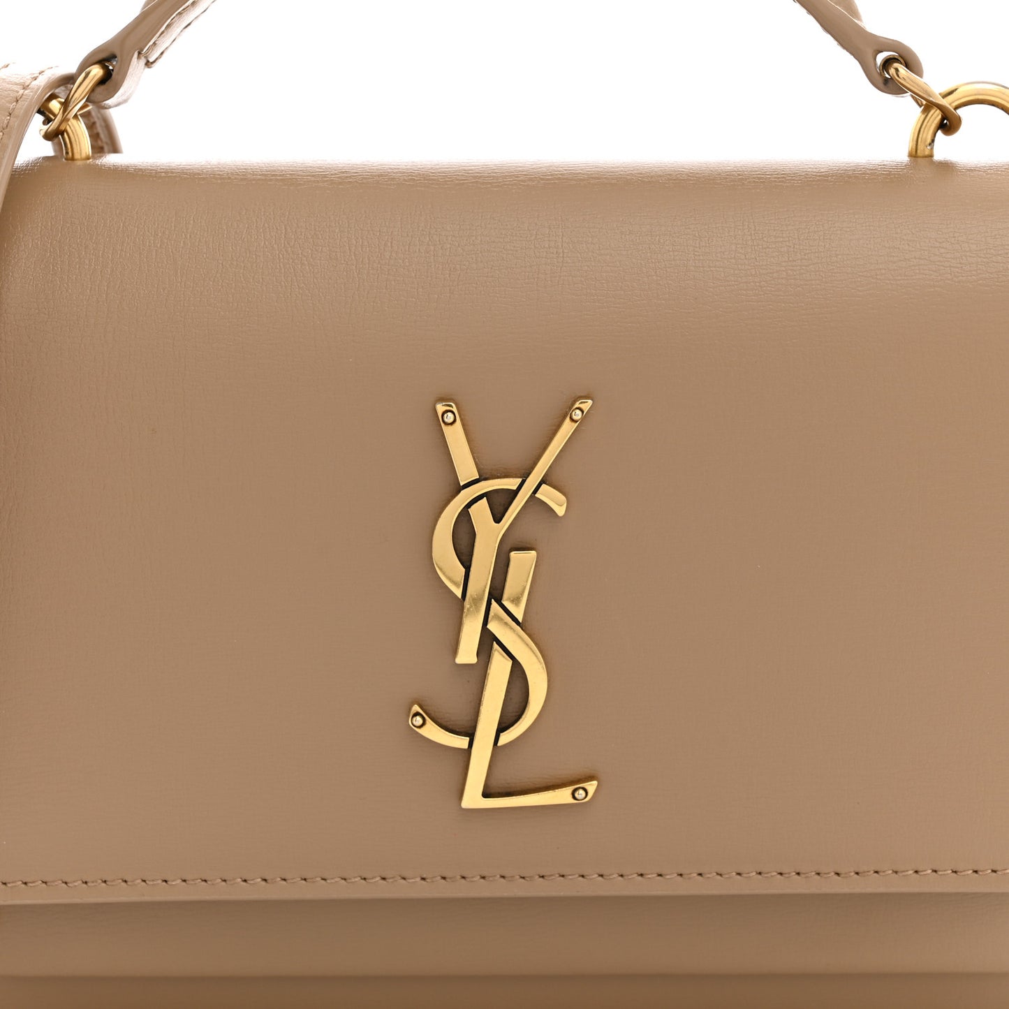 Calfskin Monogram Sunset Chain Wallet  Dark Toffee