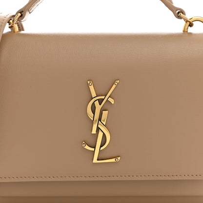 Saint Laurent Calfskin Monogram Sunset Chain Wallet  Dark Toffee 8 of 12