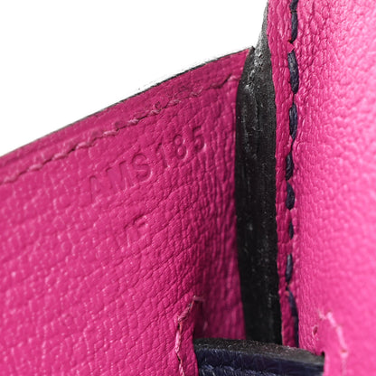 Hermes Togo Verso Birkin 35 Bleu Nuit Rose Pourpre 7 of 12
