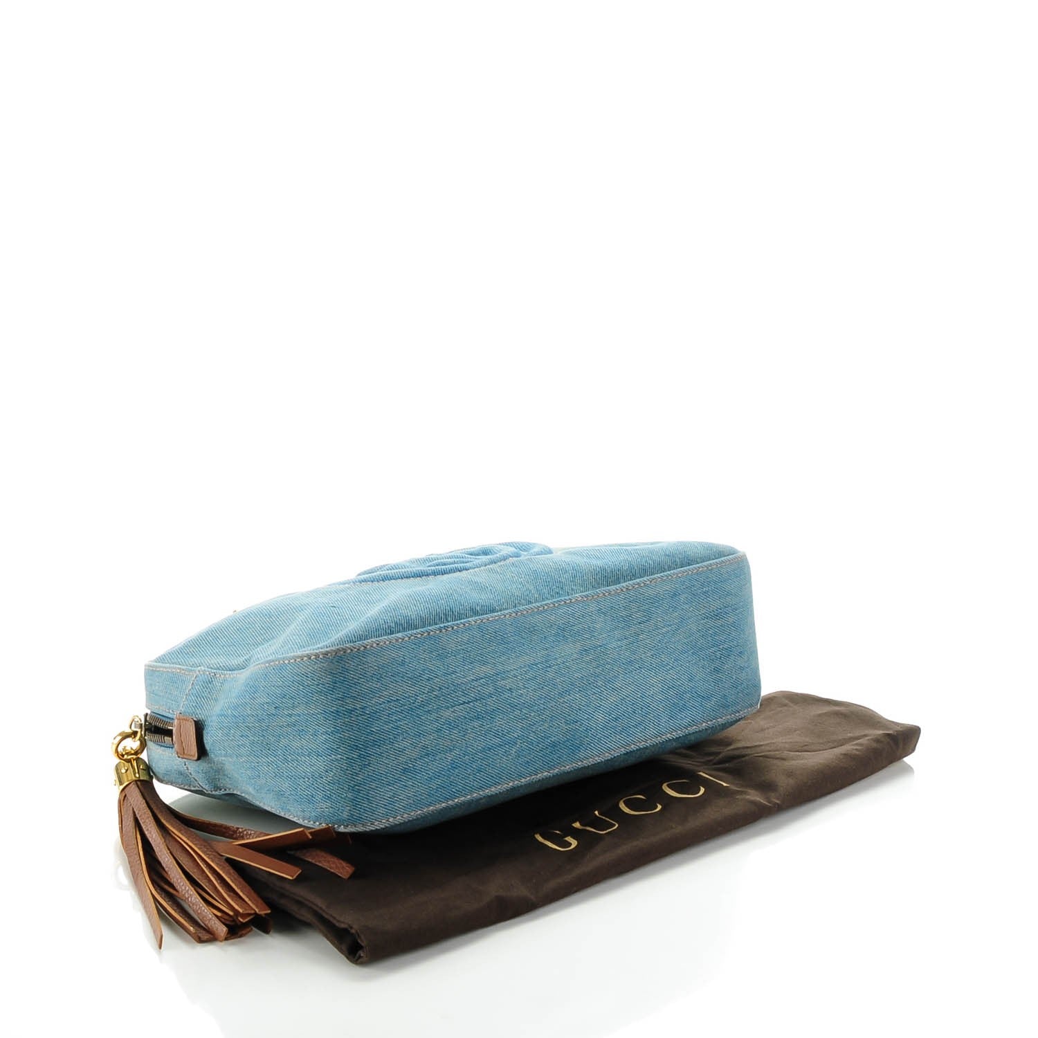 Gucci Denim Small Soho Bowler Blue 4 of 7
