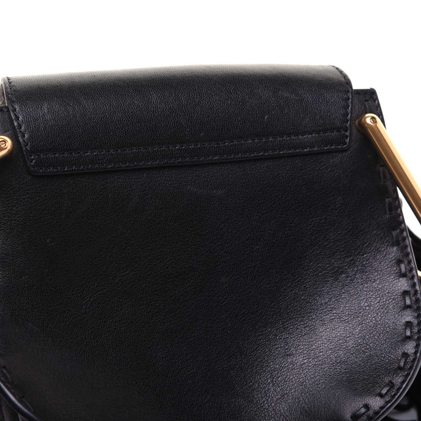 Calfskin Mini Hudson Fringe Shoulder Bag Black