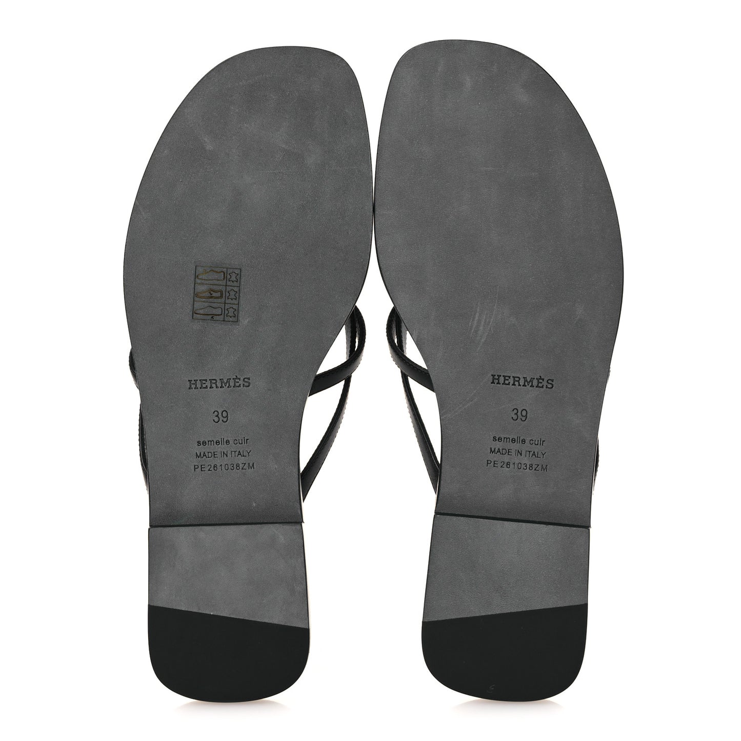 Calfskin Miss Sandals 39 Black