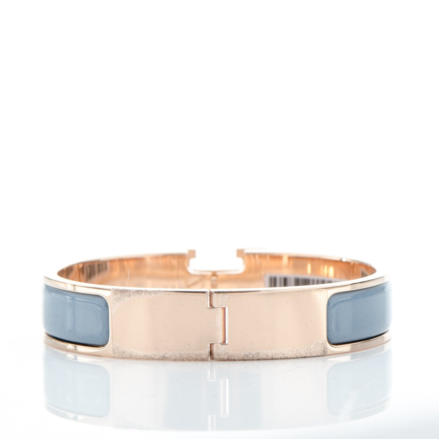Enamel Narrow Clic Clac H Bracelet PM Gris Orage