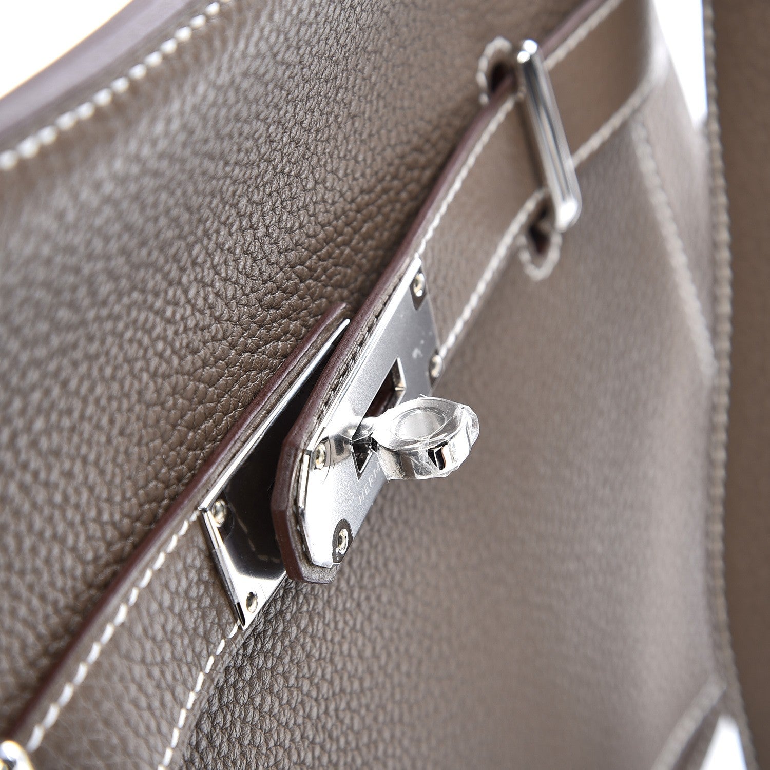 Hermes Taurillon Clemence Jypsiere 31 Etoupe 10 of 11