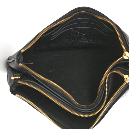 Louis Vuitton Empreinte Double Zip Pochette Black 5 of 12