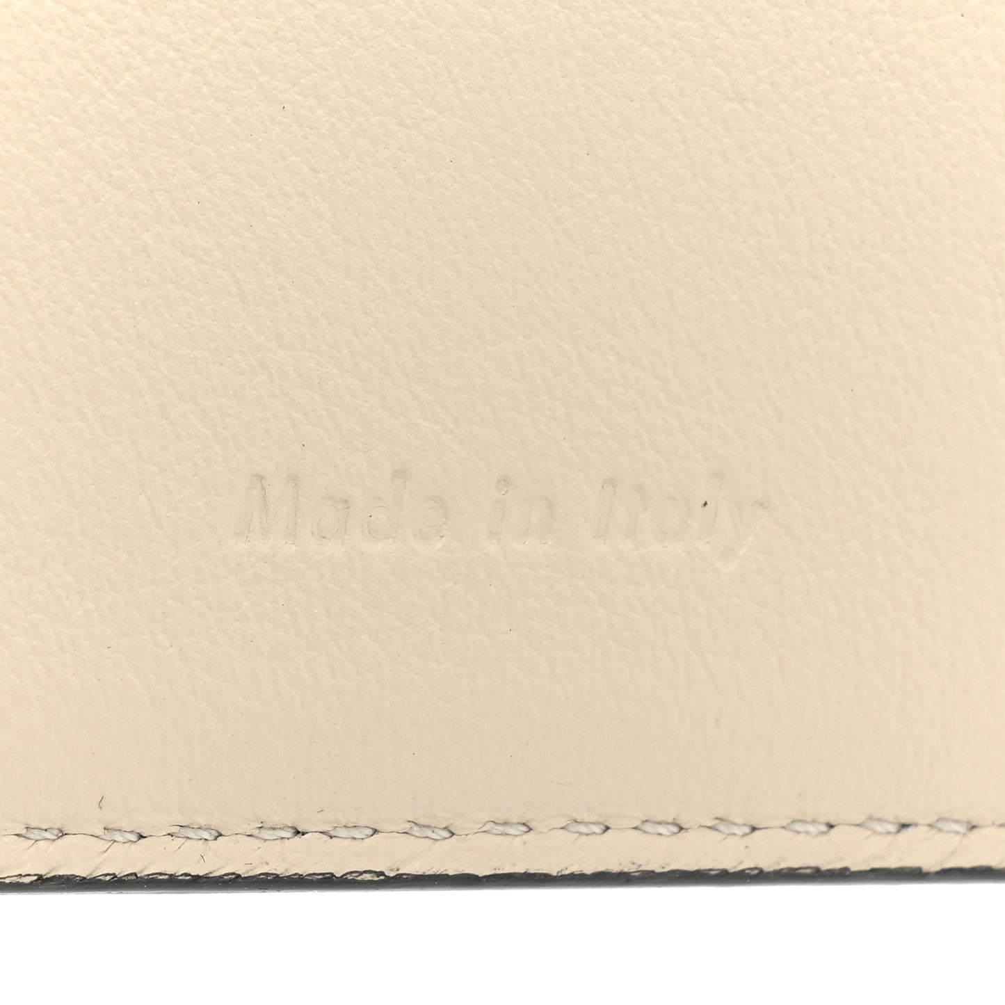 Grained Calfskin Large Multifunction Strap Wallet Black Chalk