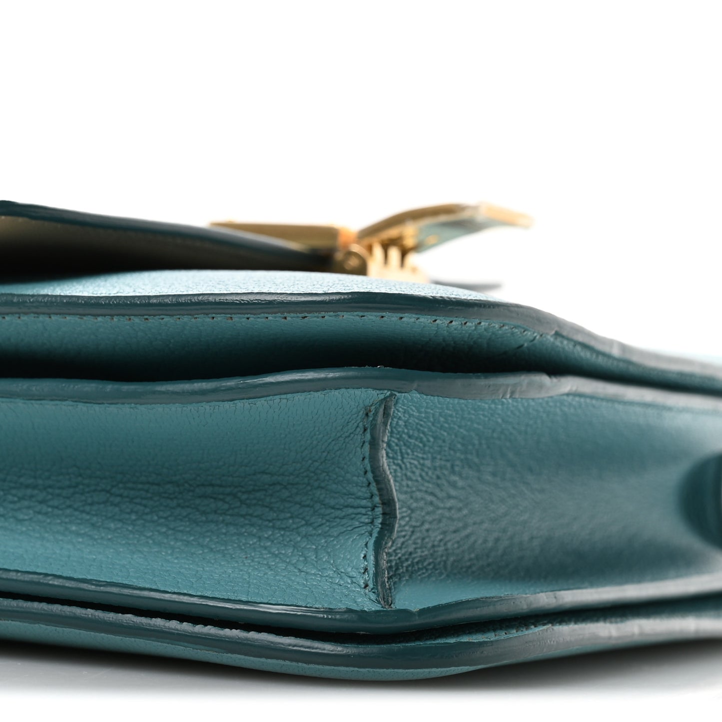 Goatskin Medium Classic Box Flap Bag Antarctic