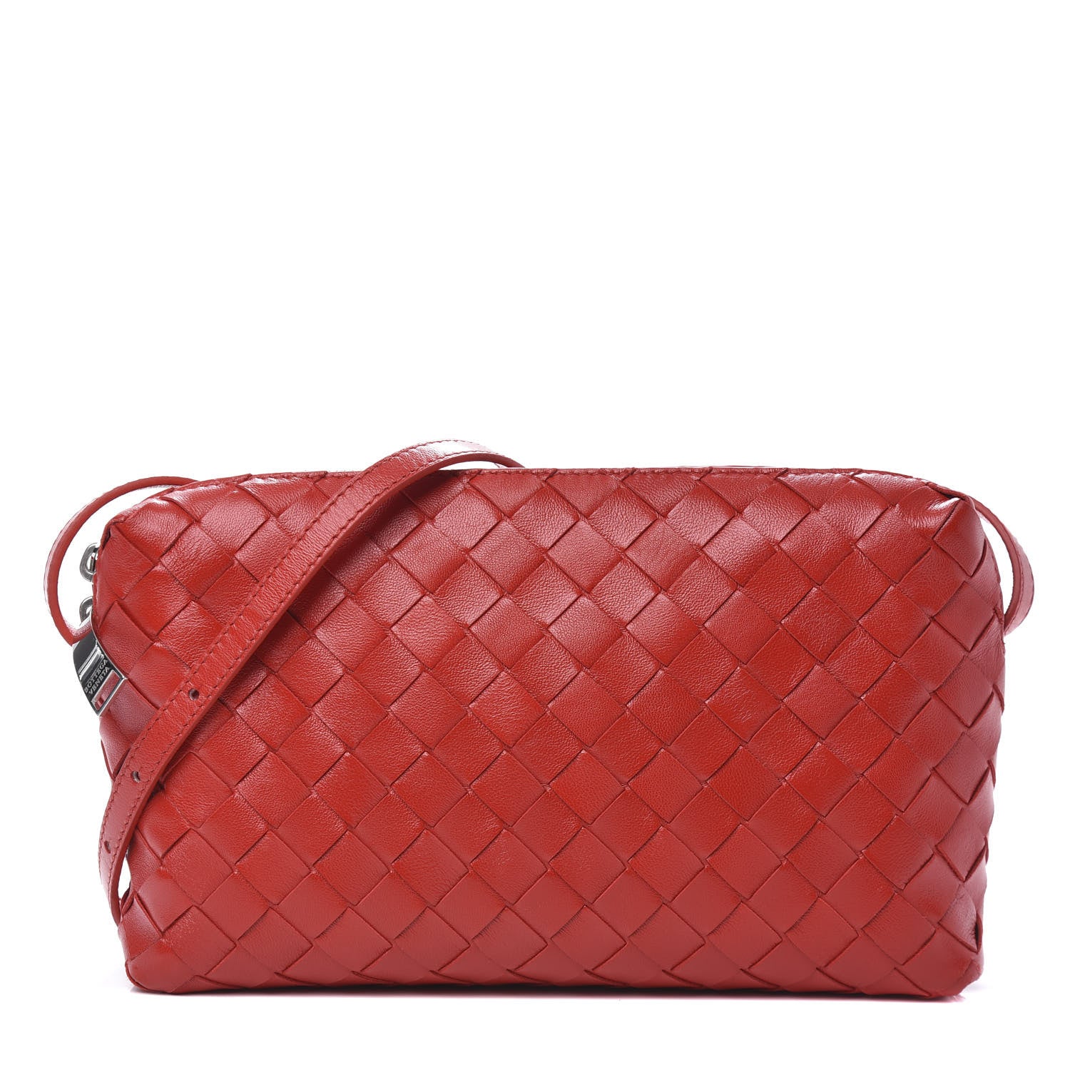 Bottega Veneta Nappa Intrecciato Crossbody Bright Red 1 of 8
