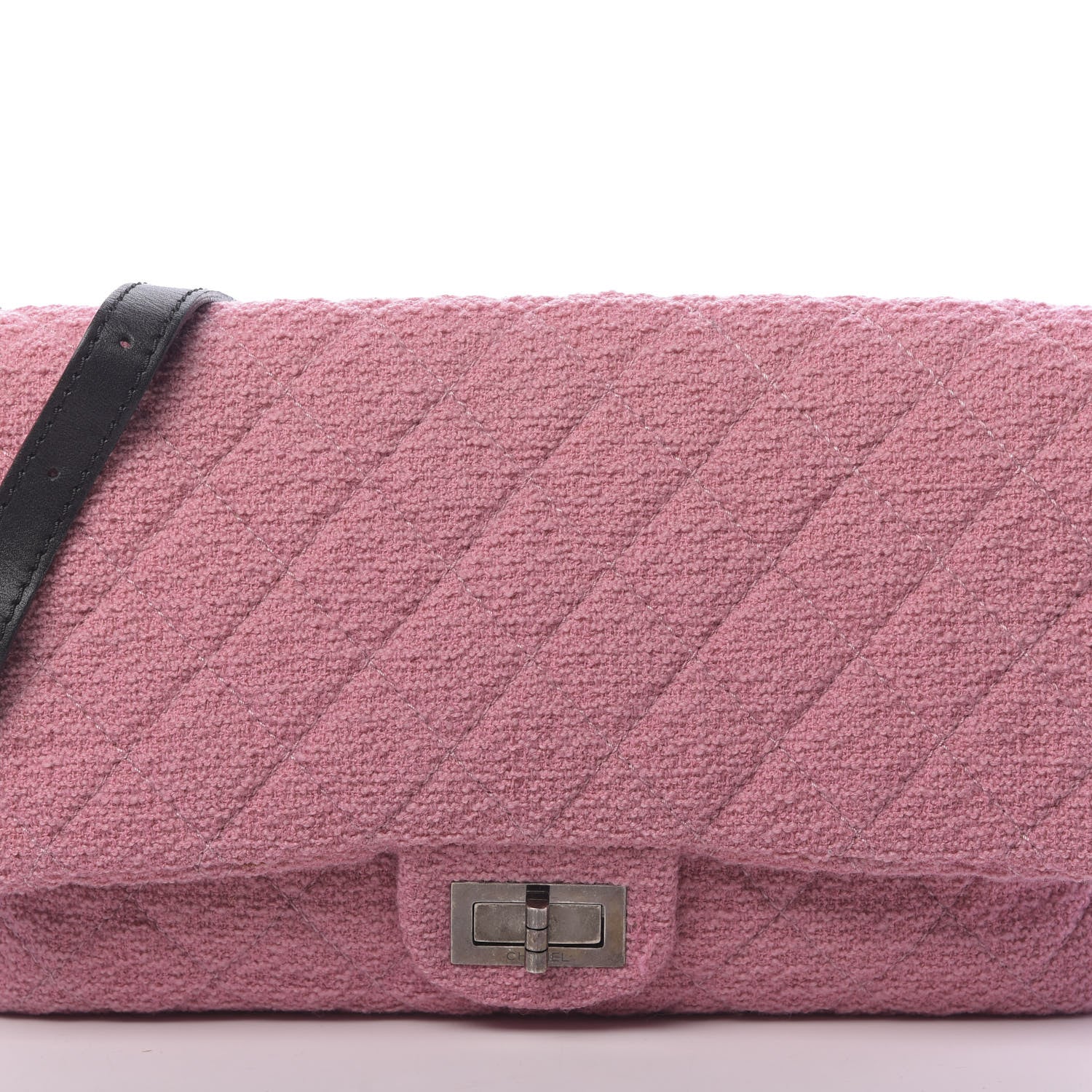 Chanel Tweed Reissue XL Maxi Jumbo Flap Pink 9 of 12