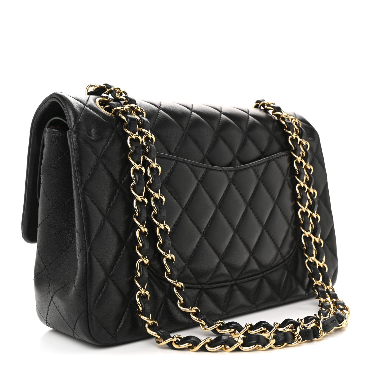 Chanel Lambskin Quilted Medium Double Flap Black 3 of 11