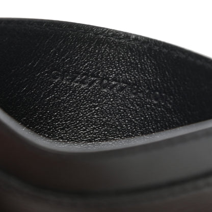 Saint Laurent Calfskin Monogram Credit Card Case Black 7 of 8