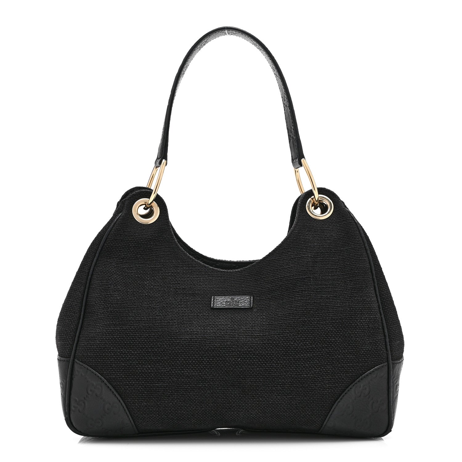 Gucci Canvas Guccissima Hobo Black 1 of 12