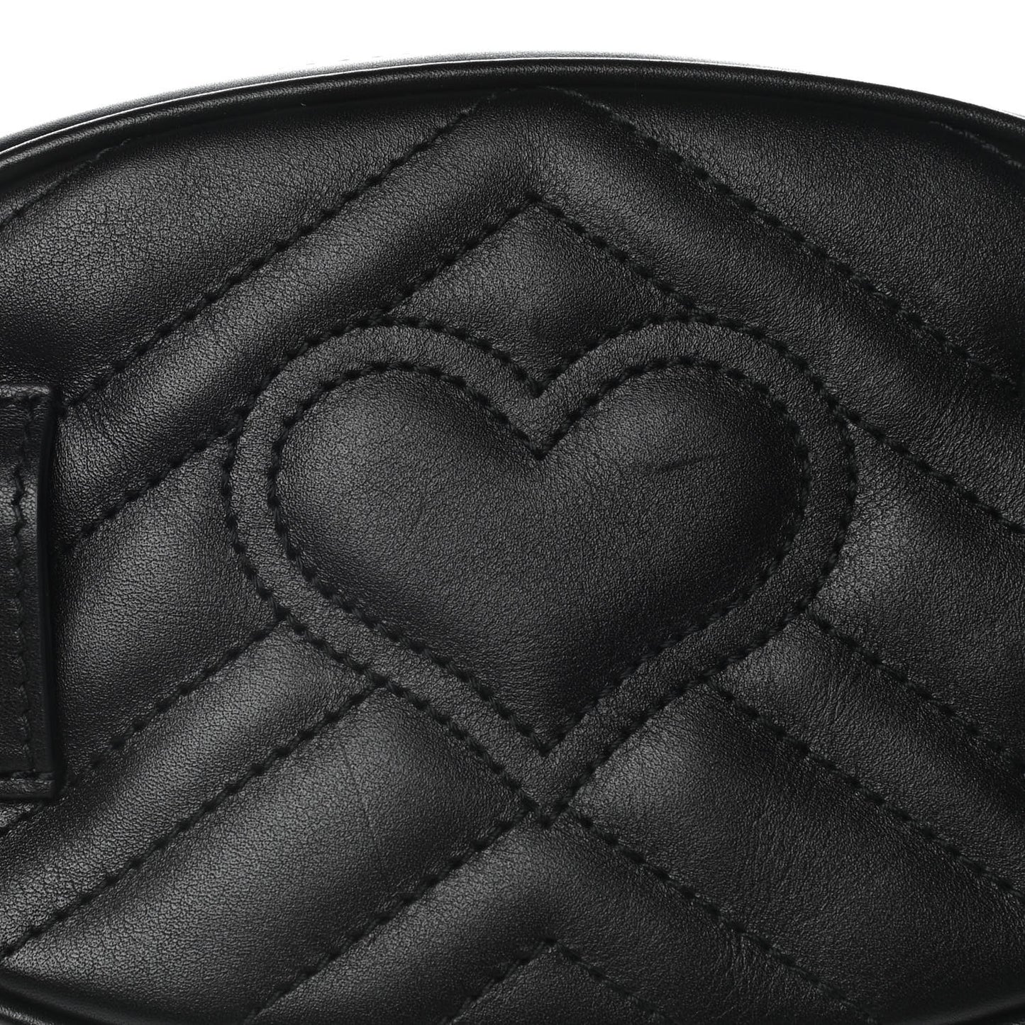 Calfskin Matelasse GG Marmont Belt Bag 85 34 Black