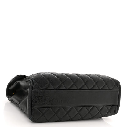 Chanel Caviar Quilted Jumbo Single Flap Black 3 of 10