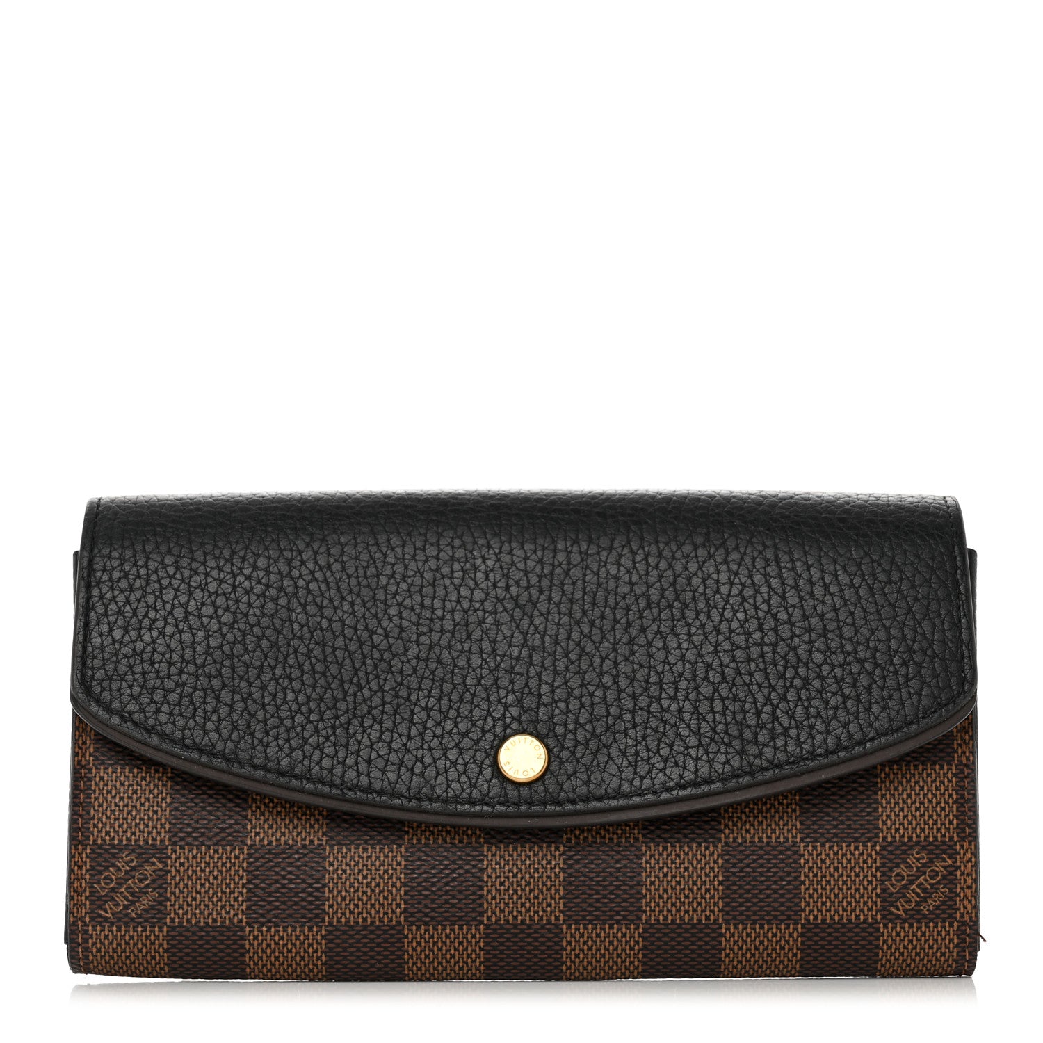 Louis Vuitton Damier Ebene Normandy Wallet Black 1 of 6