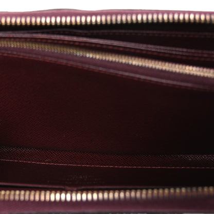 Louis Vuitton Damier Paillettes Zippy Wallet Red 5 of 8