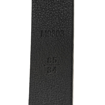 Louis Vuitton Calfskin Essential V 30 MM Belt 85 34 Black 7 of 7